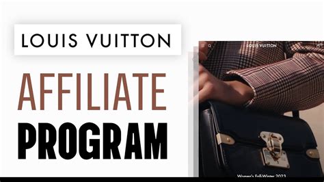 the Louis Vuitton affiliate program website